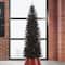 7.5ft. Unlit Black Tinsel Artificial Christmas Tree